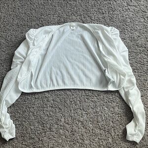 SHEIN White Ruched Backless Bodysuit